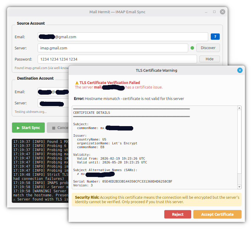 Configure The Destination Account